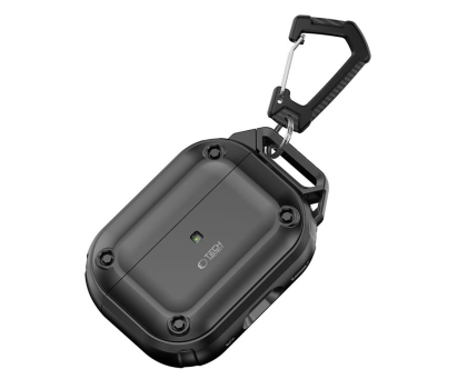 Etui na słuchawki Tech-Protect Rough Hook do Apple Airpods Pro (1.|2. gen.) black